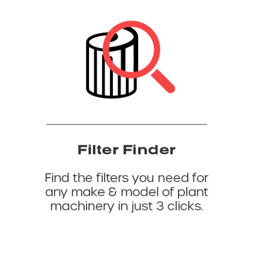 Filter Finder - Find the filters you need for any make & model of plant machinery in just 3 clicks.